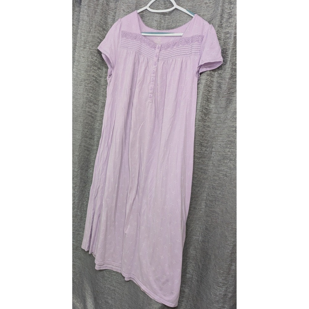Croft & Barrow Nightgown Women XL Lavender Muu Muu/Moo Moo SS